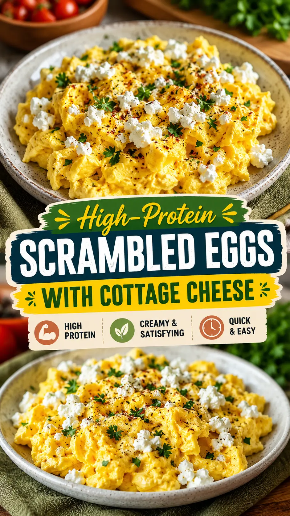 Cottage Cheese Scrambled Eggs: The Creamiest High-Protein Breakfast