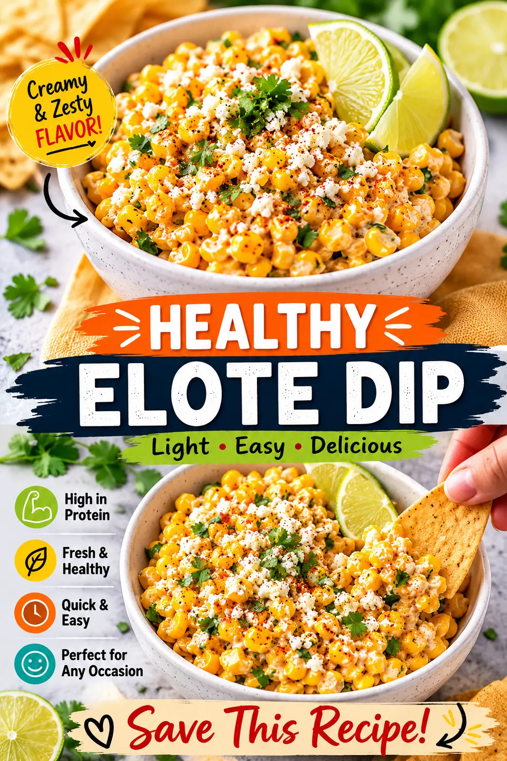 Cottage Cheese Elote Dip: A Creamy High-Protein Street Corn Dip You'll Love
